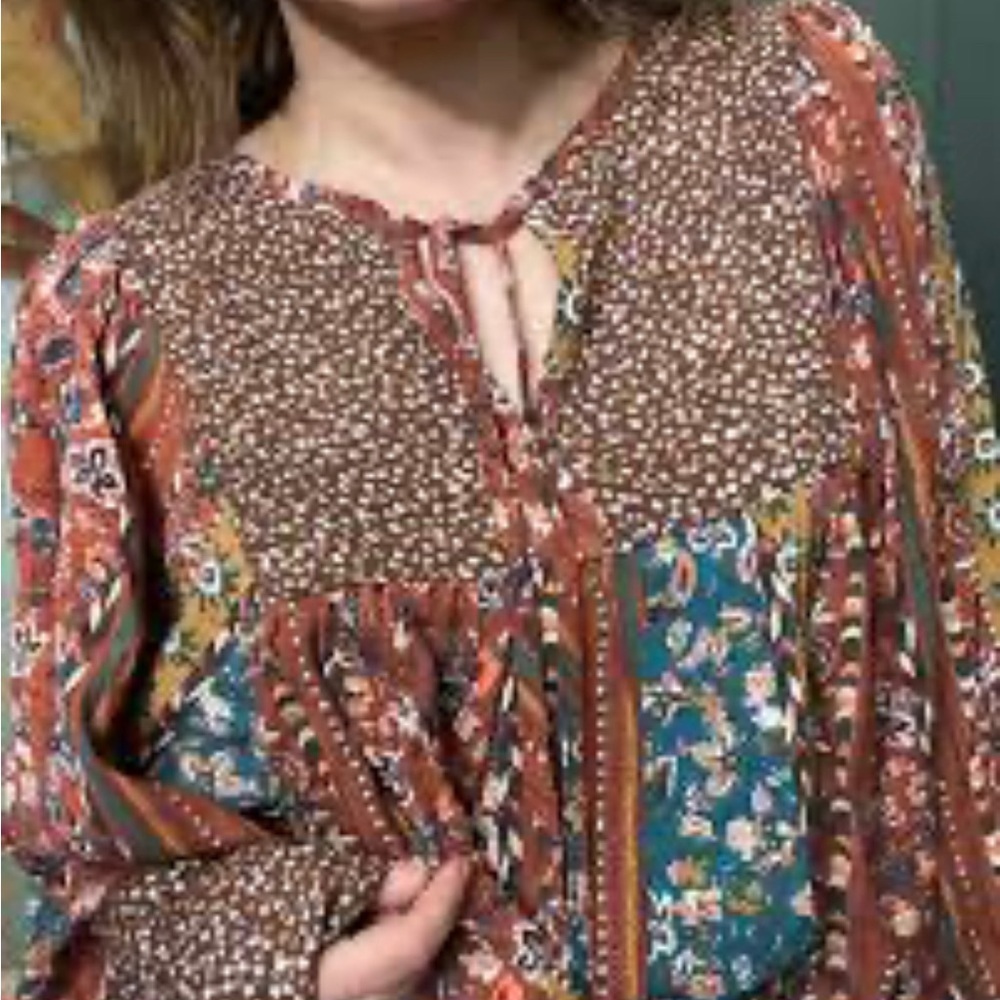 New Haptics Hobo Vintage Print top plus size 3X 🌸🌹🌺 E - Picture 9 of 9